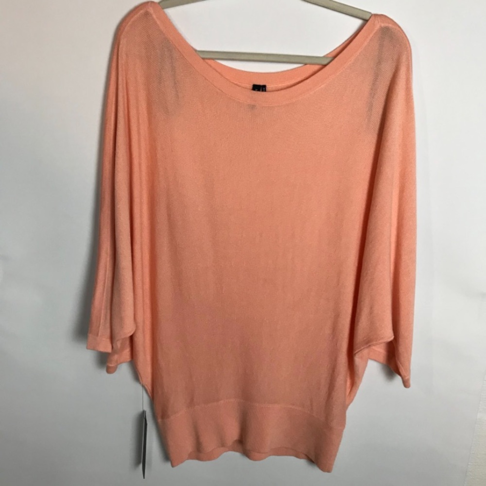 MARCIANO Women’s Peach Long Sleeve Light Spring Summer Casual Blouse Top Medium